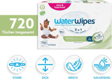 WaterWipes Sensitive+ Feuchttücher für Babys und Kleinkinder, 720 Stück (12er-Pack), 3-in-1-Reinigung, Pflege, Schutz, 99,9 % Wasser, strukturierte Reinigung, parfümfrei