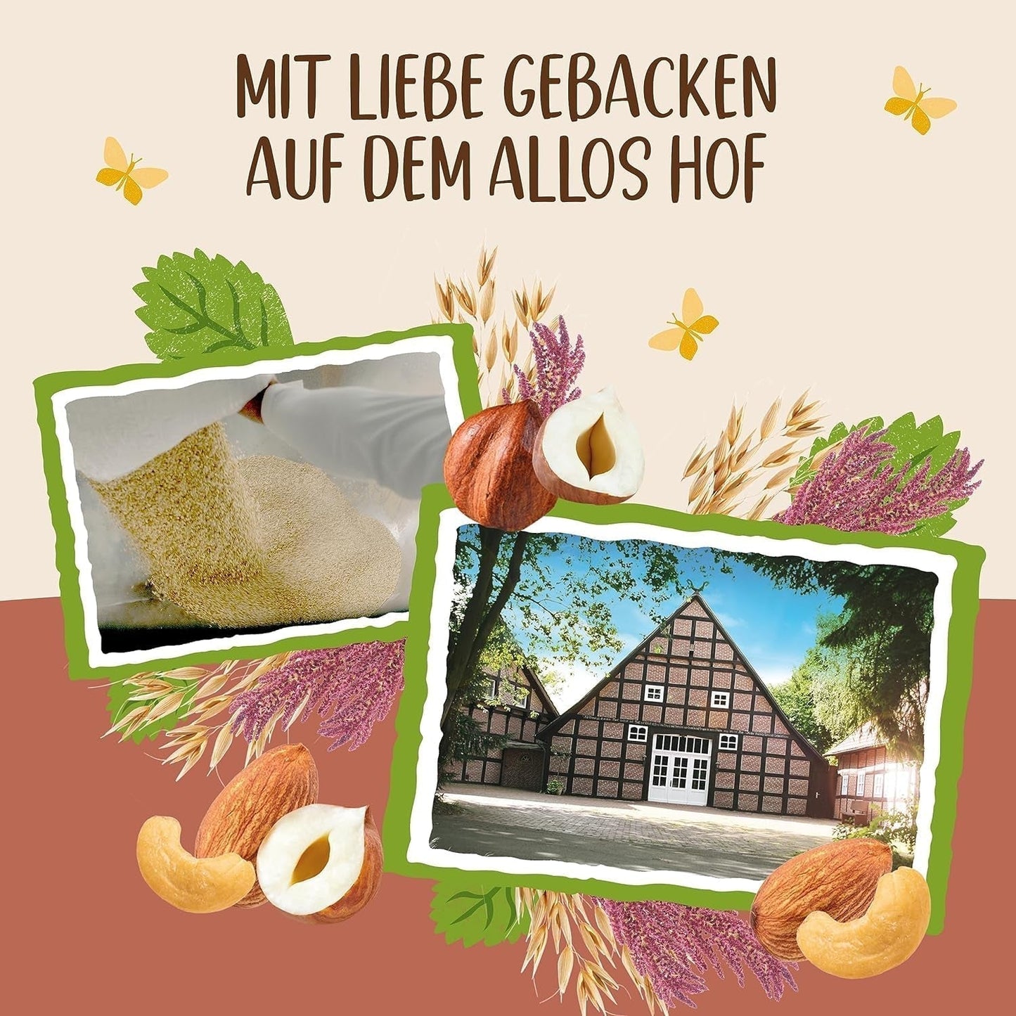 ALLOS Amaranth Crunchy Nobleuss | Bio-Müsli Nuss-Hafer-Müsli für den kleinen Cereal Naty Shop