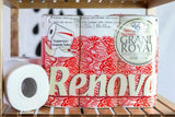 Renova Grand Royal Toilettenpapier, 18 Premium XXL Rollen, 4 Schichten, weich und langlebig