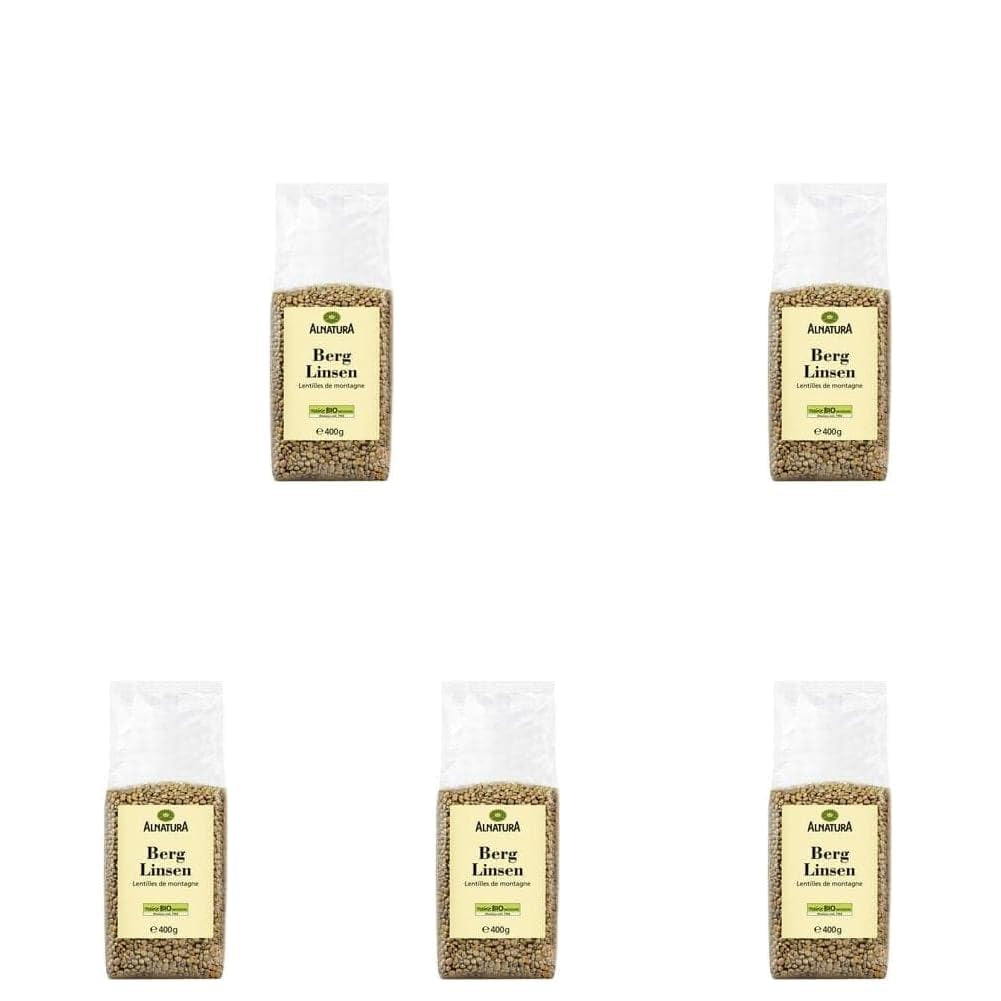 Bio Berglinsen, 400 g (5er Pack)