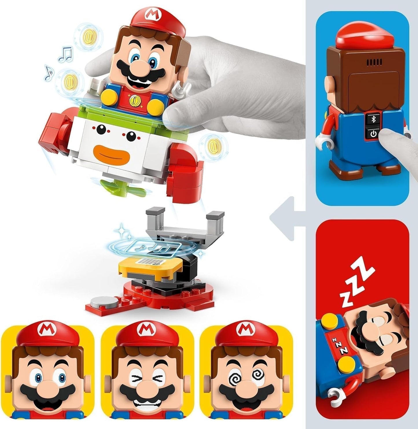 LEGO Super Mario Abenteuer mit interaktivem Mario, Junior-Clownwagen-Set, Spielzeug-Yoshi, Nintendo-Geschenk für Jungen, Mädchen und Gamer ab 6 Jahren 71439 Bausets Besuchen Sie den LEGO-Store
