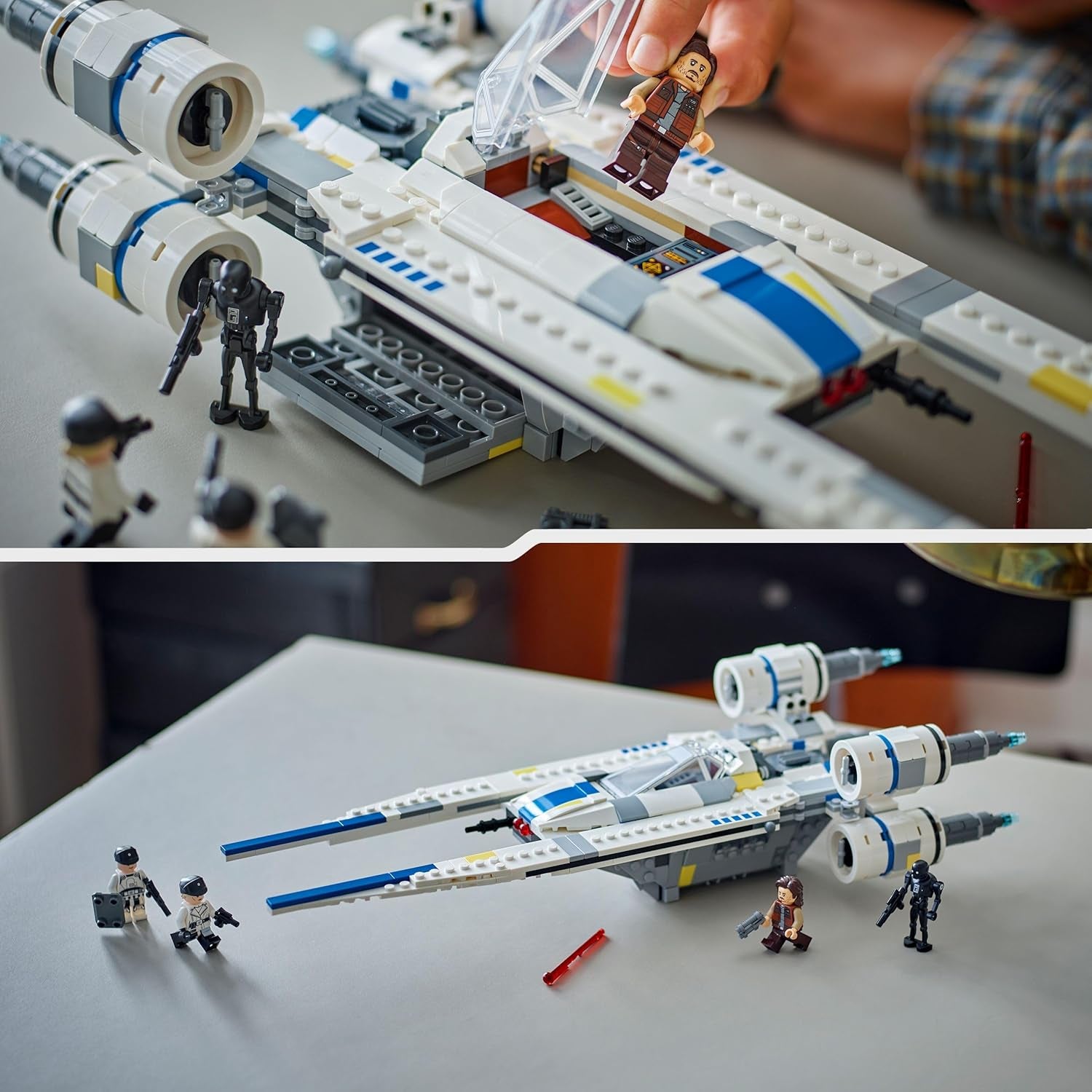LEGO Star Wars 75399 Rebel U-Wing Starfighter – Spielzeug mit Schwingflügelfunktion und 3 Minifiguren, darunter Cassian Andor und K-2SO-Droidenfigur – Geschenk für Jungen ab 8 Jahren und Andor-Fans, Staffel 2. Bausets. Besuchen Sie den LEGO-Store