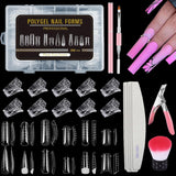 288 Dual-Nagelformen-Set, Dual-Shape-Nagelkunst-Set, 12 Nagelverlängerungsformen, Gel-Nagelformen, geeignet für Anfänger und Maniküristen