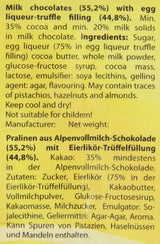 RCP Verpoorten Minis, Eierlikör-Trüffel, Alpenmilchschokolade, flüssige Füllung, enthält Alkohol, tolles Geschenk, 110 g (2er-Pack)