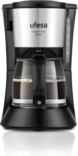 Ufesa CG7114 Capriccio Filterkaffeemaschine, 6 Tassen, 600 W, Karaffe 0,6 l, Anti-Tropf-System, automatische Abschaltung, blau