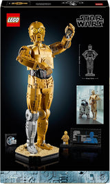 LEGO Star Wars C-3PO B, baubarer Droide, Modell zum Sammeln, Bauen und Ausstellen, nostalgische Geschenkidee für Erwachsene und Fans, Sammlerstück, Fantasy-Spielset 75398 Bausets Besuchen Sie den LEGO-Store