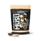 Layenberger 3K High Protein Müsli, 50% Eiweiß und 18% Kohlenhydrate - Einzelpackung (1X 390 G) - Schoko-Nuss Cereale Naty Shop 390 G (1Er Pack) Schoko-Banane