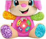 Fisher-Price Laugh & Learn JFD35 Stofftier mit intelligenten Stufen, musikalisches Lernspielzeug für Babys ab 6 Monaten, mehrsprachige Version: Italienisch, Spanisch, Portugiesisch, Englisch, JFD35 Baby Toys Naty Shop