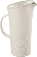 Guzzini - Tierra, Karaffe mit Deckel - Milchweiß, 18,7 x 13,4 x 10 x h26,9 cm | 1800 ccm – 181701156, Bianco