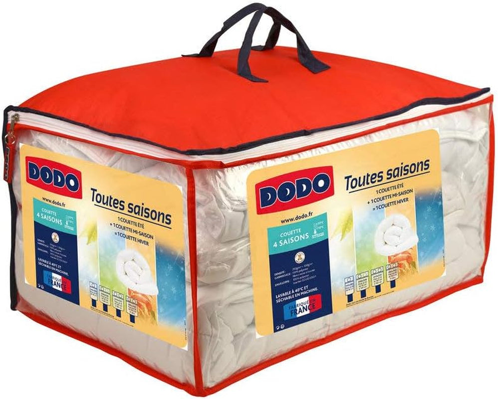 DODO 25665 Für 4 Jahreszeiten Decke 140 x 200 cm Weiß Polyester Bettdecken und Steppdecken Naty Shop 200 x 200 cm