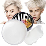 Grüne temporäre Haarfarbe, Styling-Haarfarbe für Männer und Frauen, natürliche Haarpomade, Haarfärbewachs für Party, Cosplay & Halloween, Weihnachten, cremefarbene temporäre Haarfarbe (100 g, grün) Naty Shop Haarfarbe weiß 1 g (1 Packung)