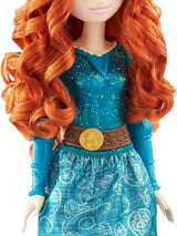 Mattel Disney Princess Toy Merida, handgefertigte Puppe mit glitzernder Kleidung und Accessoires, inspiriert von Disney- und Pixar-Filmen, Kindergeschenk HLW13
