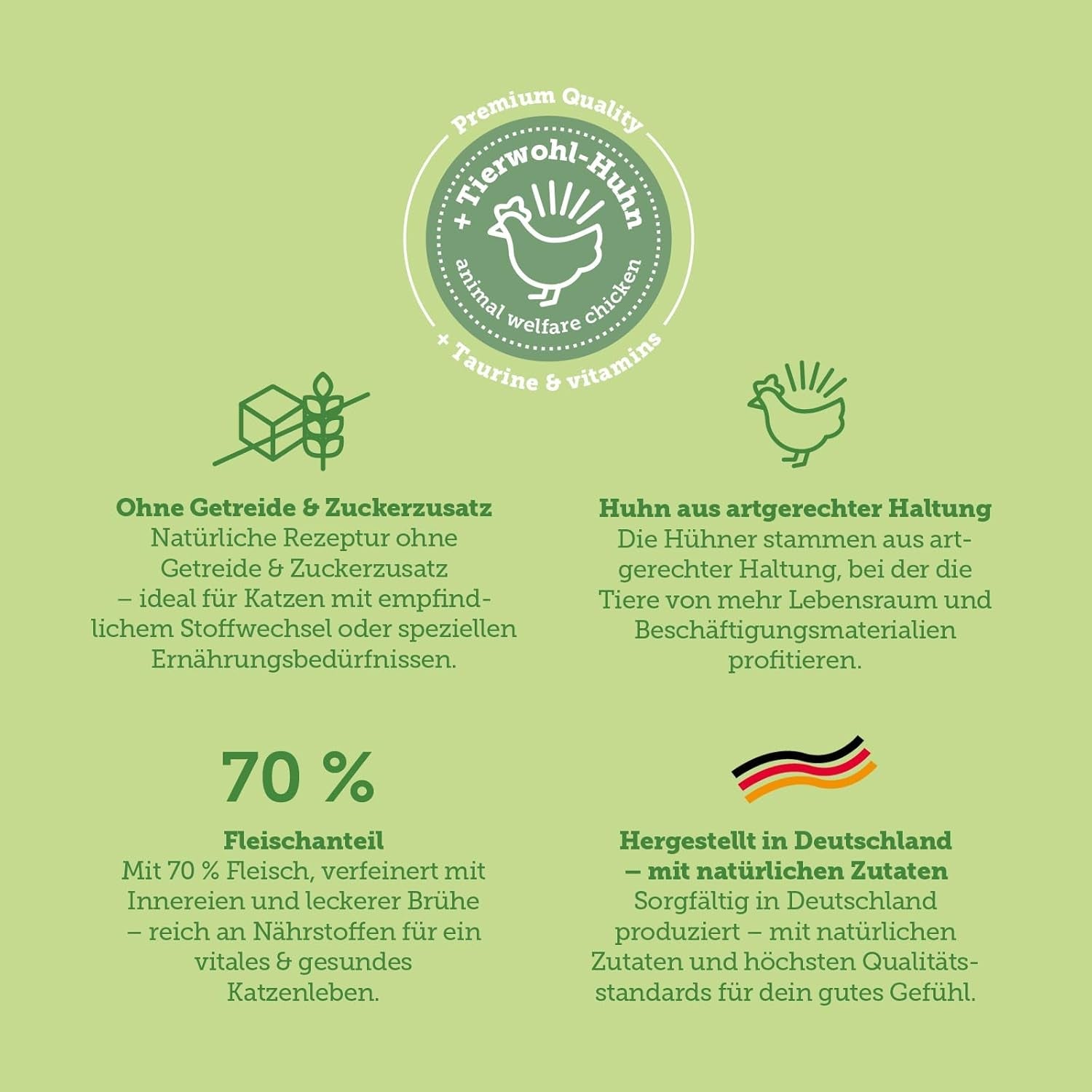 MERA Cats Nature Insect Premium Katzenfutter Nass 12x85g | ohne Zucker und Getreide| Nachhaltig & mit viel Insektenprotein | Katzennassfutter für Erwachsene