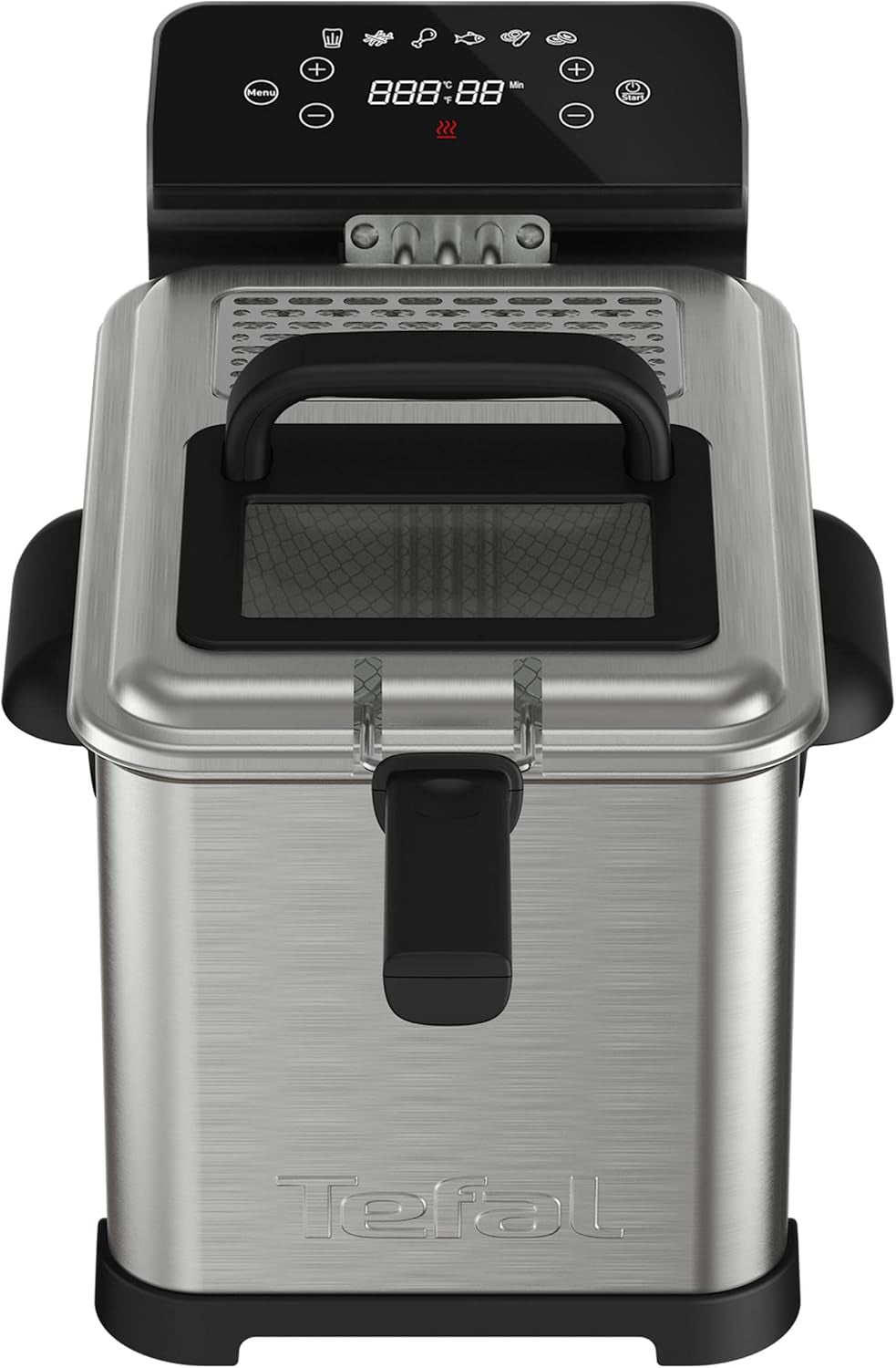 Tefal Family Pro Access 4.0L, 3000 Watt, semiprofessionell, mit Öl, abnehmbarer Öltank, Kühlzonen-Technologie Haushaltsgeräte Naty Shop Family Pro Digital Access 4.0L