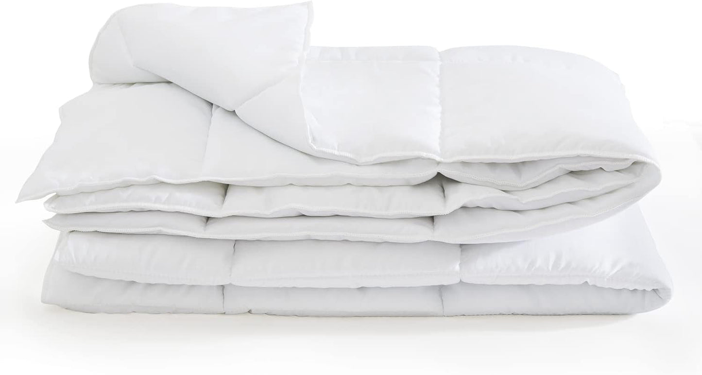 Steppdecke 200 x 200 cm Sommerdecke Oekotex 100 Mikrofaser waschbare weiße Steppdecke Steppdecken und Steppdecken Naty Shop