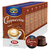 KRÜGER Cappuccino Schoko Kaffeekapseln, kompatibel mit K-fee und ALDI EXPRESSI* Kapselmaschinen, aromatisierter Instantkaffee, 96 Kapseln
