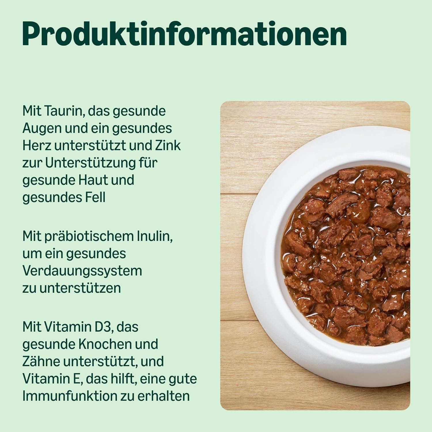 Getreidefreies Nassfutter für Katzen von Amazon für ausgewachsene Katzen, Fleischauswahl in Brühe, 4,76 kg, 56 Packungen à 85 g (ehemals lebenslang)