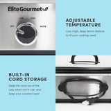 MST-5240SS Slow Cooker, 3,3 Liter, Edelstahl Slow Cooker Naty Shop