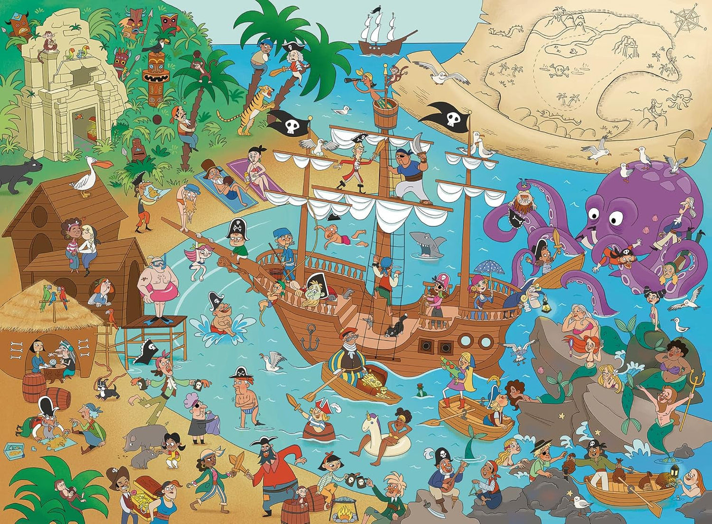 Ravensburger Puzzle für Kinder – 13349 Die Piratenbucht – 150-teiliges Puzzle für Kinder ab 7 Jahren Puzzle Naty Shop
