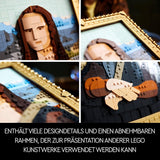 LEGO Art Mona Lisa, Erwachsenenset, Leonardo Da Vinci-Gemälde zum Aufhängen, kreative Aktivität für Männer und Frauen, Geschenk für Kunstliebhaber, italienische Renaissance-Kunst 31213 Bausets Besuchen Sie den LEGO-Store