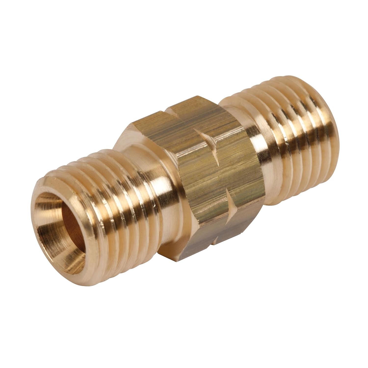 ROTHENBERGER Industrie-Doppelnippel - 2x G 3/8" L | Zur sicheren Verlängerung von Propangasschläuchen 540255E