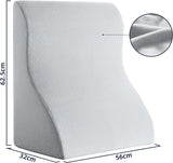 Lesekissen für Bett und Sofa – Memory-Schaum-Federkissen – ergonomisches Rückenlehnenkissen – perfekt zur Unterstützung Ihres Rückens beim Entspannen, Spielen, Lesen oder Fernsehen – breit