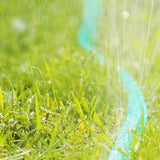Relaxdays Bewässerungsschlauch, flacher Gartenschlauch mit Löchern, anschlussfertig, 8 Meter, grün, 1 Stück, Kunststoff