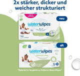 WaterWipes Sensitive+ Feuchttücher für Babys und Kleinkinder, 720 Stück (12er-Pack), 3-in-1-Reinigung, Pflege, Schutz, 99,9 % Wasser, strukturierte Reinigung, parfümfrei