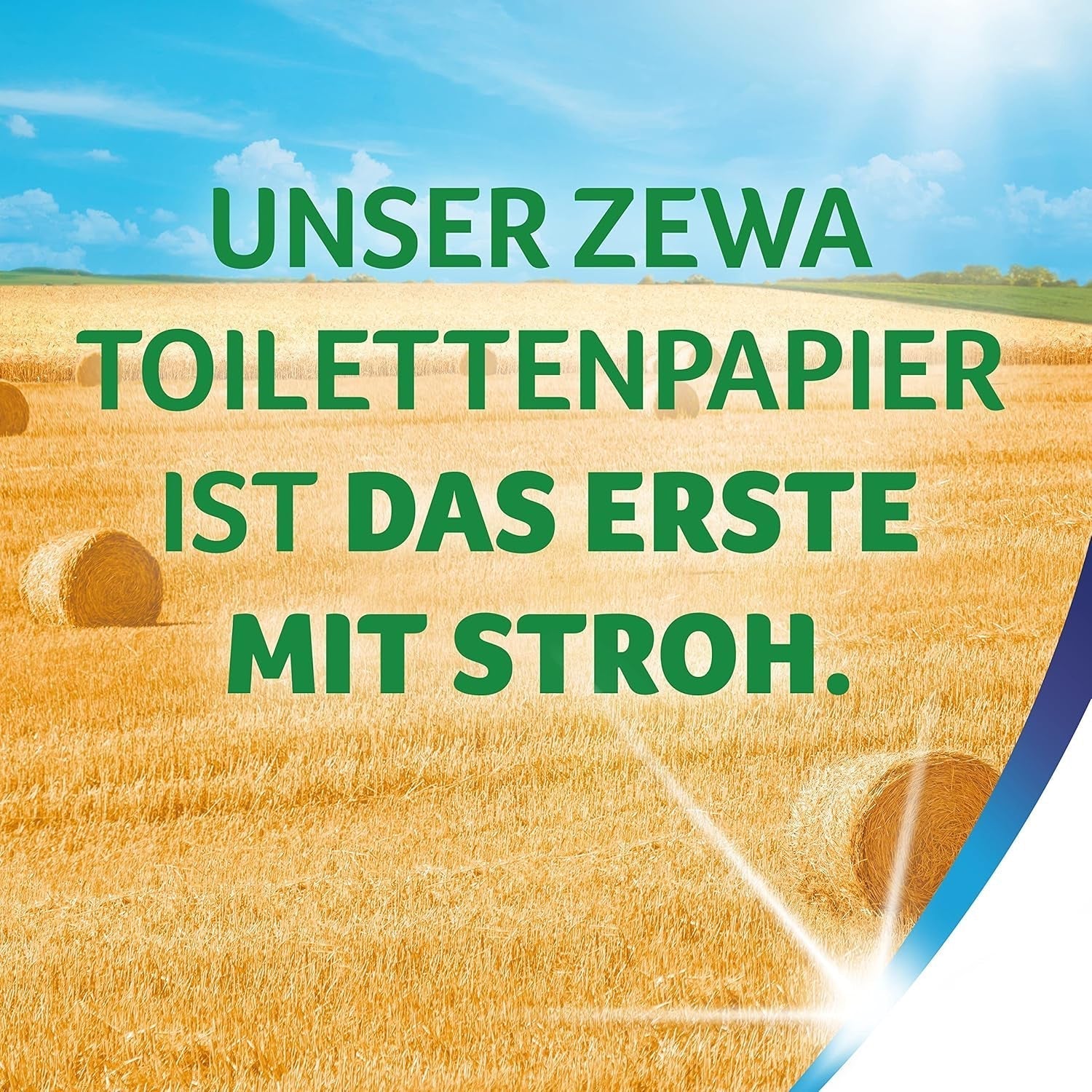 Zewa bewährtes Kamille-Toilettenpapier mit Strohhalm, 7 x 8 Rollen