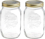 Bormioli QUATTRO STAGIONI Vorratsglas 1 Liter (2er Pack) Frischhaltedosen Naty Shop 1000 ml (2er Pack)