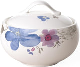 Villeroy & Boch Mariefleur Gris Basic Zuckerdose, Premiumporzellan, weiß/multicolor