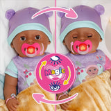 BABY Born Eva 43Cm, Puppe mit 10 Funktionen und Zubehör, für Kinder ab 3 Jahren, funktioniert ohne Batterie, große Puppe 43Cm, 836408 Zapf Creation Dolls Naty Shop