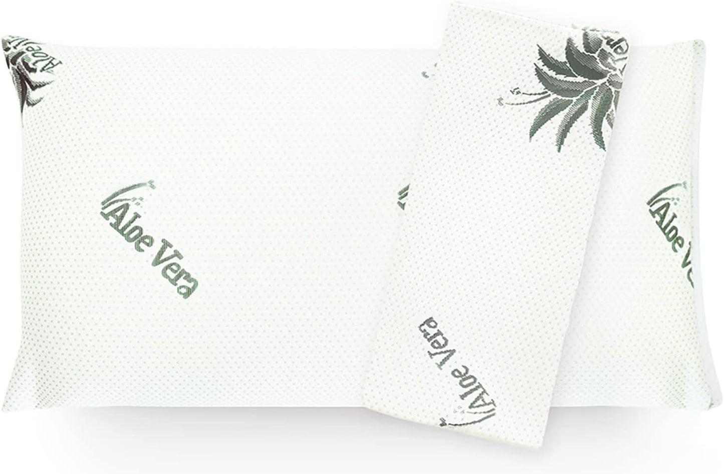 Mister Sandman Ergonomisches Kissen 40 x 80, Nackenkissen mit Aloe Vera-Kissenbezug, Visco-Kissen perfekt für Bauchschläfer, Rückenschläfer und Seitenschläfer, Memory-Schaum-Kissen, orthopädische Nackenkissen, Naty Shop
