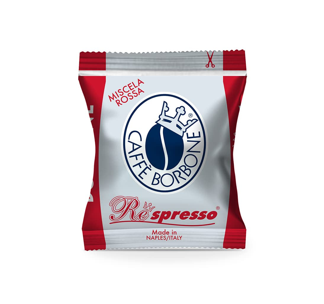 Caffè Borbone Respresso, Rote Kaffeemischung - 50 Kapseln - Kompatibel mit Nespresso®* Haushalts-Espressomaschinen