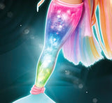 Steffi Love Magic Rainbow Mermaid, Meerjungfrauenpuppe mit Magic Rainbow Light-Funktion und extra langen Haaren, 39 cm, ab 3 Jahren
