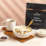 Protein Works - Protein Porridge 360 | Mythos Zusätzliche Vitamine und Mineralien | Proteinreiches Frühstück | Kalorienarme Haferflocken | 13 Portionen | Natürlich | 1 kg Getreide Naty Shop
