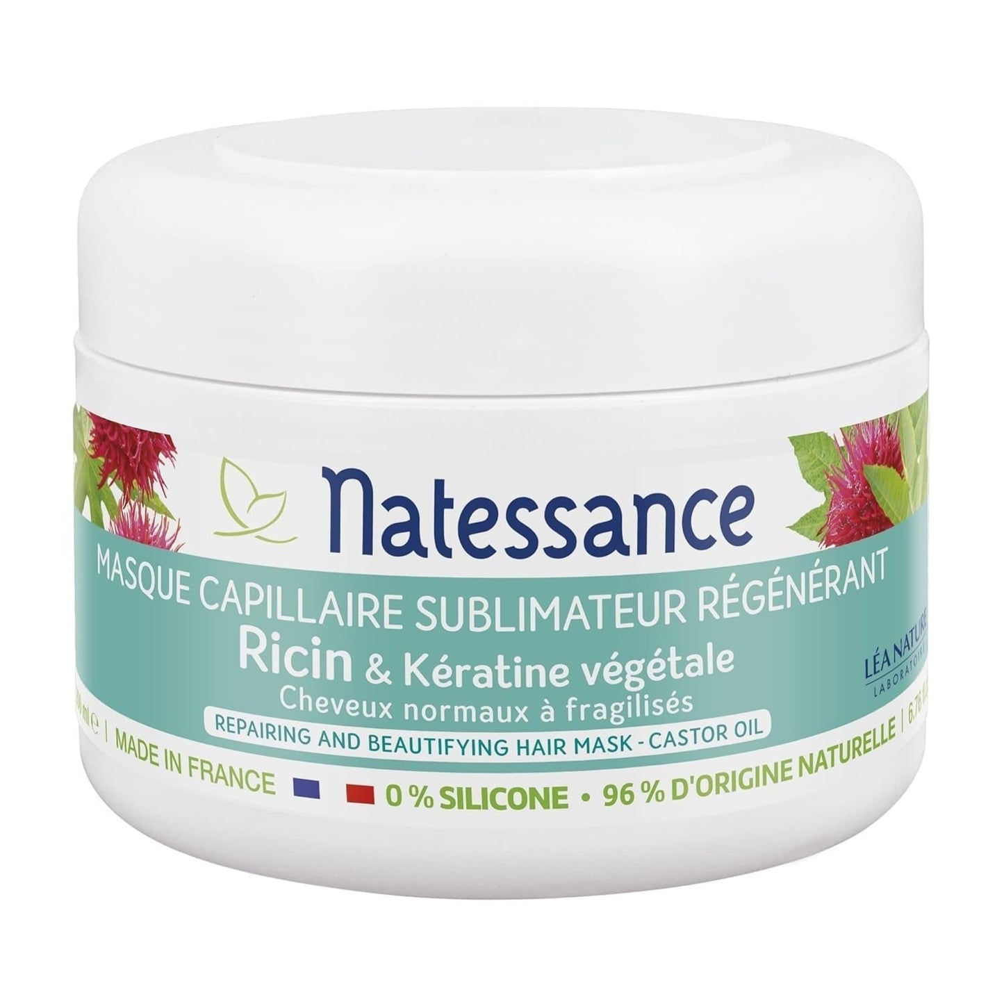 Sublimateur à l'Huile de Ricin et Kératine Végétale Maske 200 ml Haarmaske Naty Shop Standardtitel