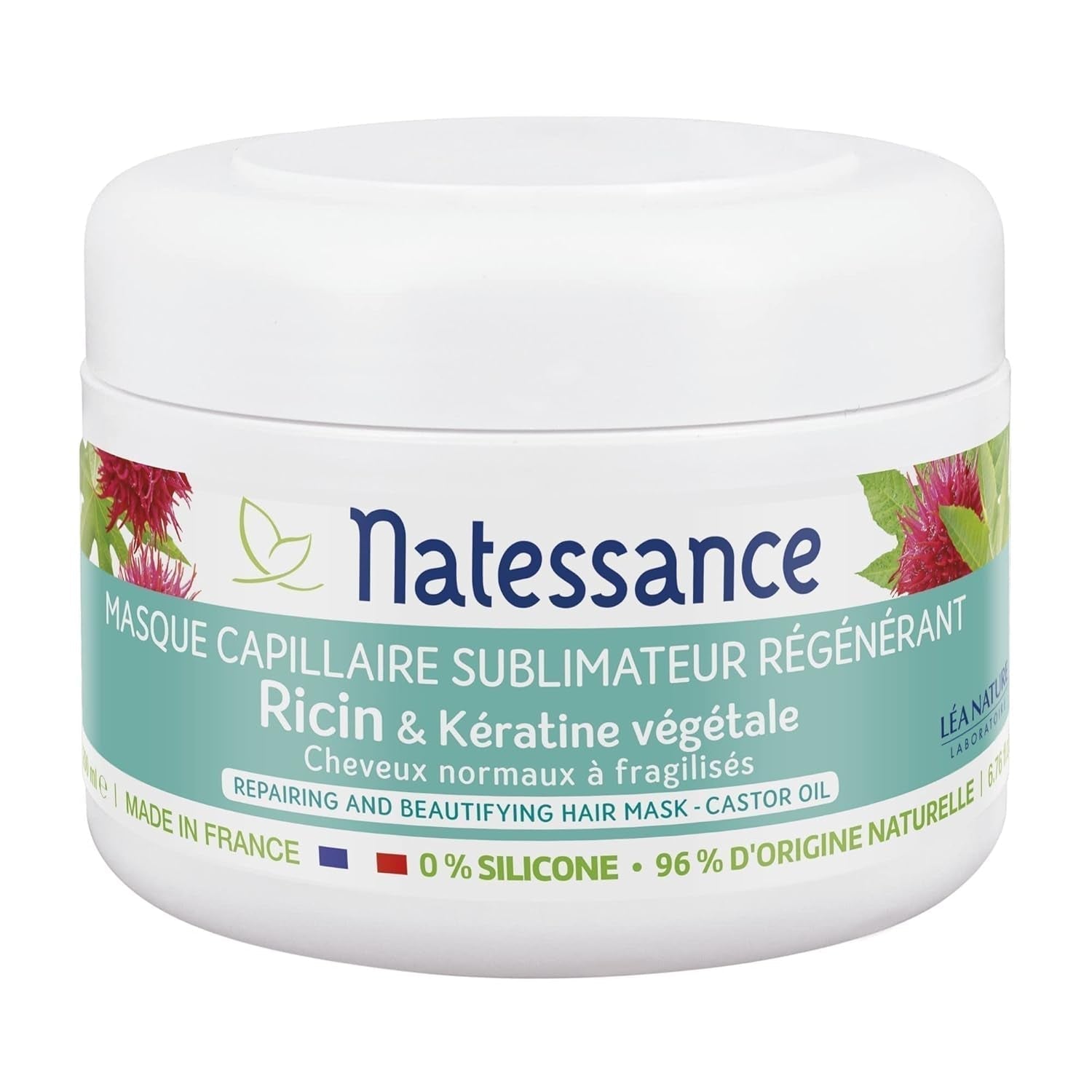 Sublimateur à l'Huile de Ricin et Kératine Végétale Maske 200 ml Haarmaske Naty Shop Standardtitel