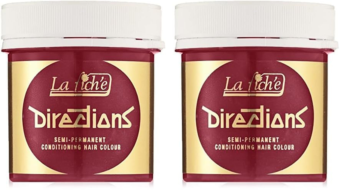 La Riché Pink Flamingo Pink 100 ml (1 Packung) Naty Shop Poppy Red Haarfärbemittel 88 ml (2 Packung)