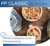 LocknLock PP Classic Frischhaltedosen-Set 5-teilig | 180 ml, 350 ml, 600 ml, 870 ml, 3,6 l | 100 % luft- und wasserdicht | ohne BPA | Gefrier- und Kühlschrank-Organizer | Spülmaschinen- und mikrowellengeeignete Aufbewahrungsboxen für Lebensmittel von Naty Shop