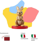 Klangfigur – Musikalisches Plüschtier – Musik, Lieder und Geräusche – Spielzeug, Lerninhalt, italienische Version, Jungen und Mädchen 0–2 Jahre Bebe Toys Naty Shop