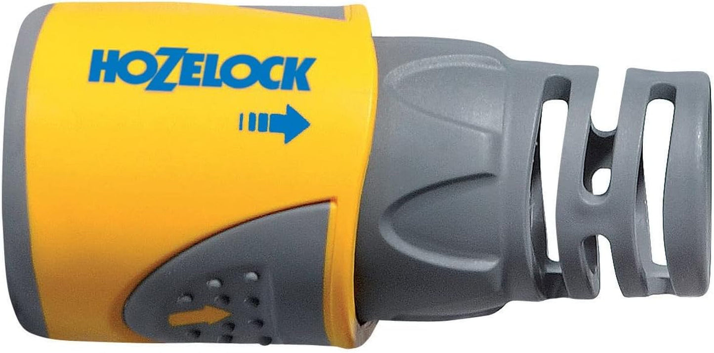 HOZELOCK - 2 Schlauchkupplungen Plus Ø 12,5 mm - 15 mm (1/2"- 5/8") Soft Touch: Wasserdichte, rutschfeste, flexible und verlängerte Schlauchverbindung, die ein Verdrehen und Tropfen verhindert [2050P0025]