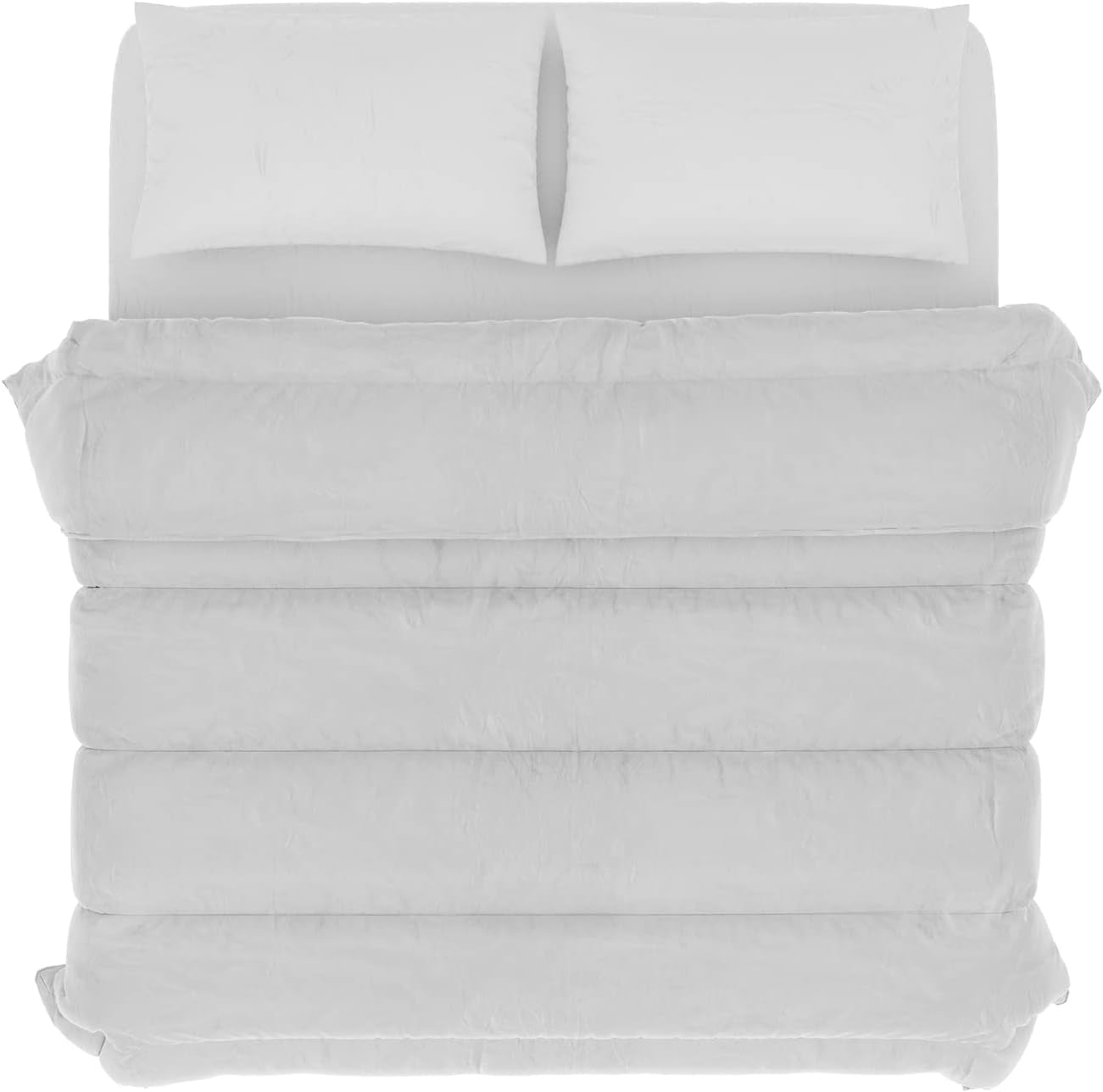 Italienische Bettwäsche Prestige White Winter Quilt, 100 % Mikrofaser, Doppelbett, 250 x 200 cm. Steppdecken und Steppdecken Naty Shop