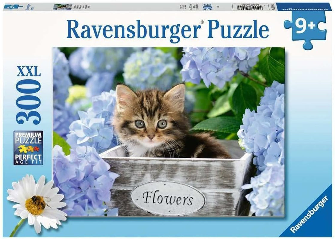 Puzzle für Kinder Ravensburger - 12894 Kleine Katze - Tierpuzzle für Kinder ab 9 Jahren, mit 300 Teilen im XXL-Format Puzzle Naty Shop Kleine Katze