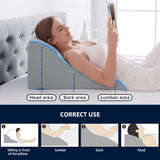 Lesekissen für Bett und Sofa – Memory-Schaum-Federkissen – ergonomisches Rückenlehnenkissen – perfekt zur Unterstützung Ihres Rückens beim Entspannen, Spielen, Lesen oder Fernsehen – breit