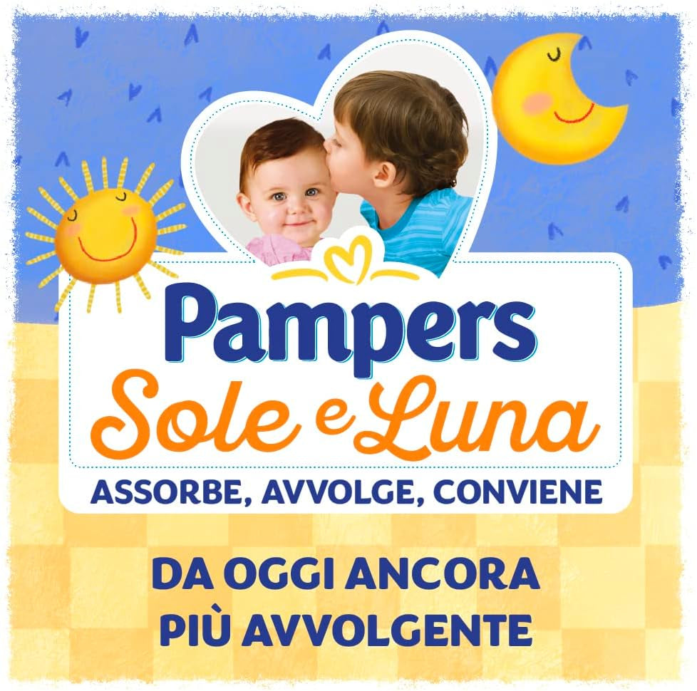Pampers Sun and Moon Windeln, Unisex, Junior, Größe 5 (11–25 kg), 120 Windeln
