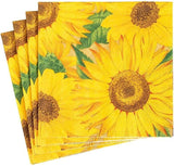 Sonnenblumen-Papierservietten, 20 Stück pro Packung