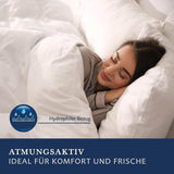 Billerbeck Daunenkissen Martina – Kissen in 80 x 80 cm – Kissen mit festem Halt – Gänsedaunen 15 % und Federn 85 % Naty Shop Standardkissen