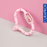 Curaprox Beißring für Babys - Für Kleinkinder 0-24 Monate / Lindert Zahnungsschmerzen und fördert motorische Fähigkeiten | BPA-frei, rosa, mit Trainingszahnbürste / Hergestellt in der Schweiz