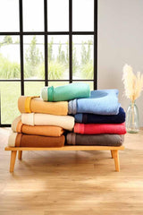 Poyet Motte AUBISQUE Decke Wolle Aber/Champagner, Wolle, Erbsen/Champagner, 240X180 cm Bettdecken und Steppdecken Naty Shop 240X180 cm